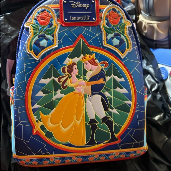 Disney Loungefly Beauty and the Beast Backpack - Picture 1 of 4